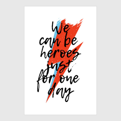 Постер Heroes. Дэвид Боуи