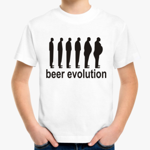 Детская футболка Beer evolution