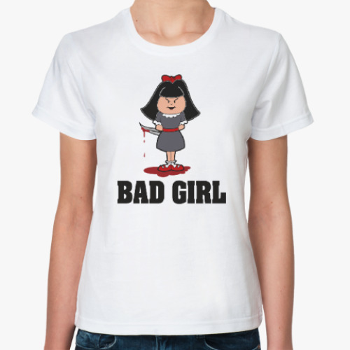 Классическая футболка  bad girl