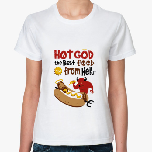 Классическая футболка  HOT GOD