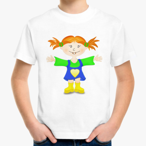 Детская футболка девчонка