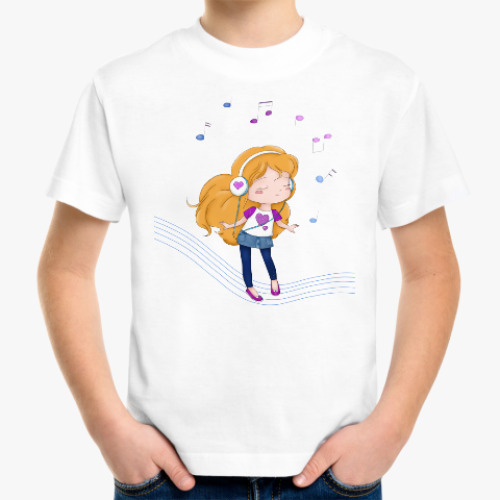 Детская футболка Love Music