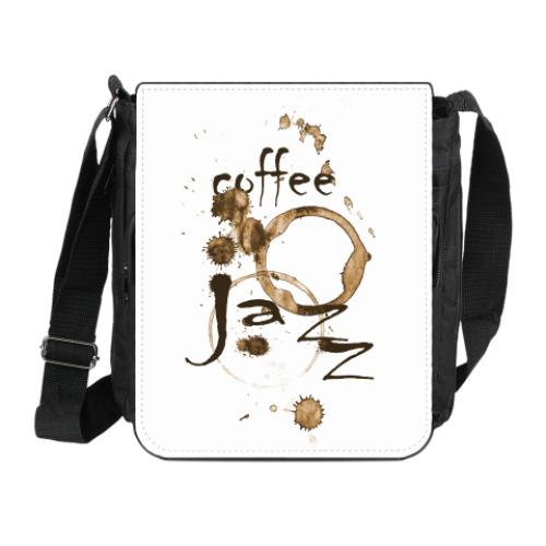 Сумка на плечо (мини-планшет) Любителям слушать джаз за чашечкой кофе