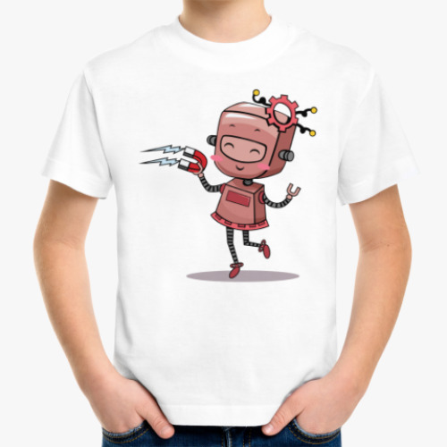 Детская футболка Влюблённый робот