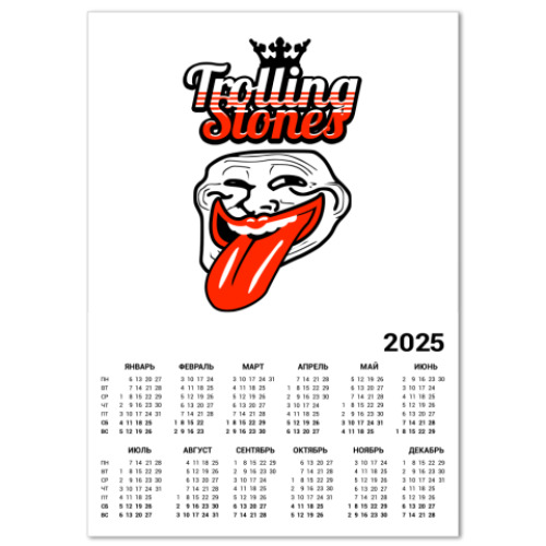 Календарь Trolling Stones