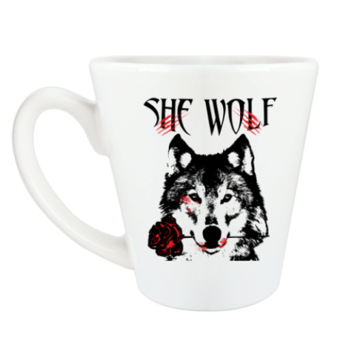 Чашка Латте She Wolf -  Волчица