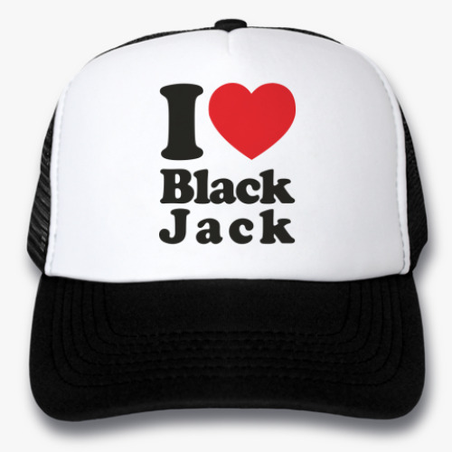 Кепка-тракер I love Jack Black