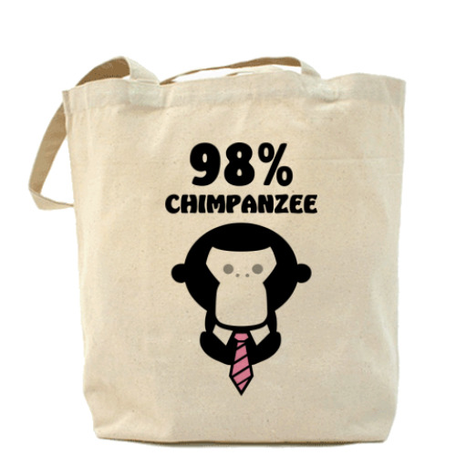 Сумка шоппер 98% шимпанзе