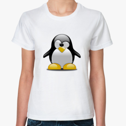 Классическая футболка Пингвин