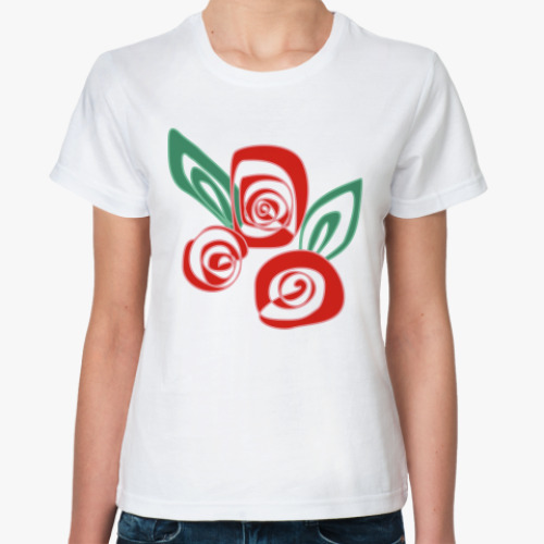 Классическая футболка 'Розы'