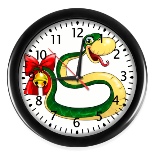Настенные часы Змейка