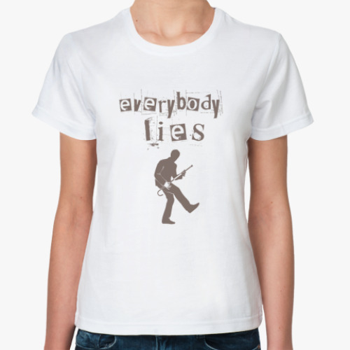 Классическая футболка Everybody lies
