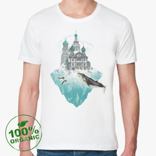 Футболка из органик-хлопка Зимний Санкт-Петербург