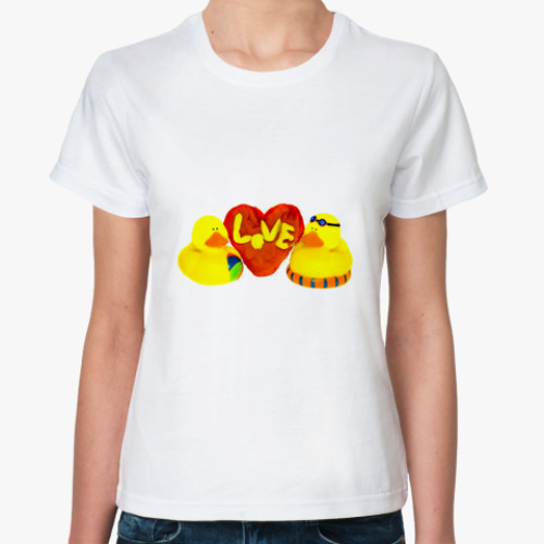 Классическая футболка Утиная любовь
