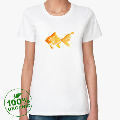 Женская футболка из органик-хлопка Рыбка-золотая