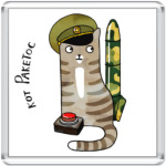 Кот, красная кнопка и ракетв