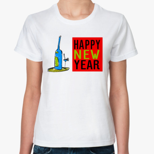 Классическая футболка С Новым Годом!