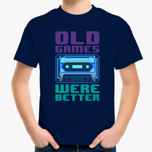 Детская футболка Oldschool games were better