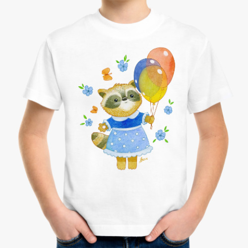 Детская футболка Енот