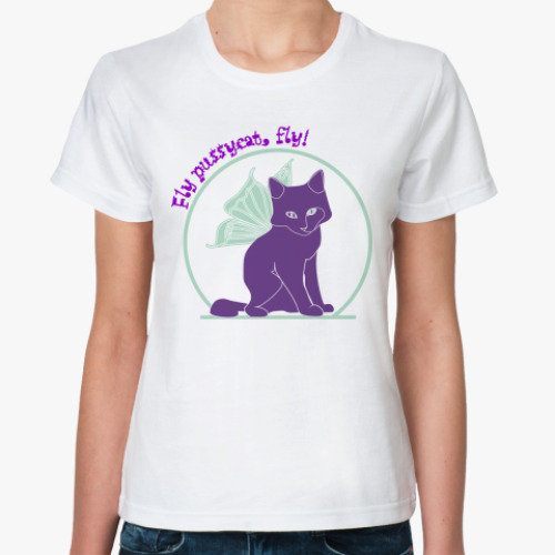 Классическая футболка Флайпусик фиолет