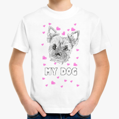 Детская футболка Love my little dog