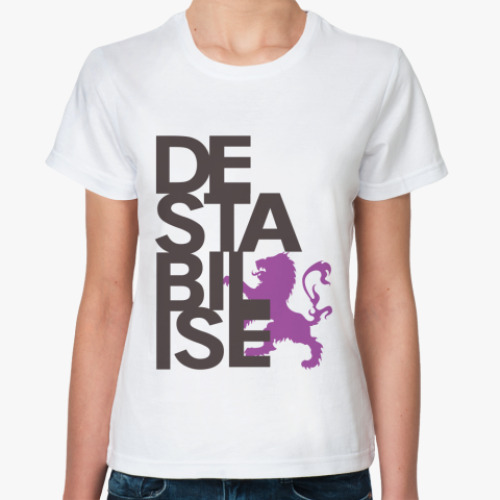 Классическая футболка  футболка Destabilise