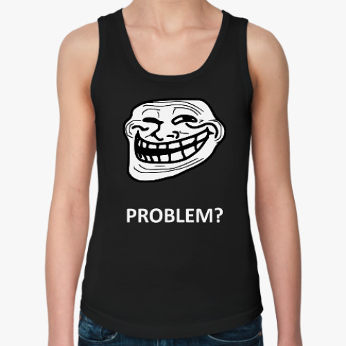 Женская майка Trollface