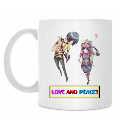 Кружка Love and peace!