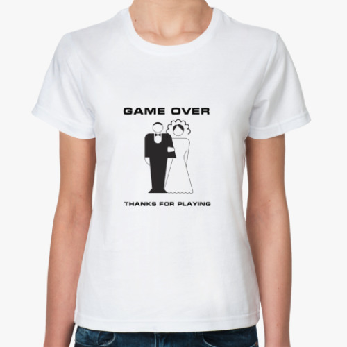 Классическая футболка Game over
