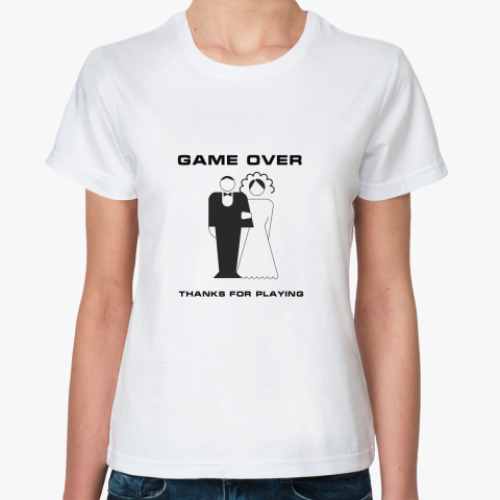 Классическая футболка Game over