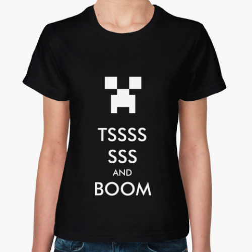 Женская футболка Tsss & boom