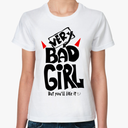 Классическая футболка very bad girl