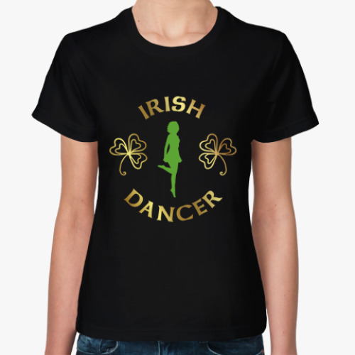 Женская футболка Irish dancer girl