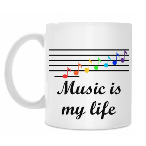 Кружка Музыка - моя жизнь