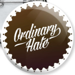 Леттеринг «Ordinary Hate» ROUND