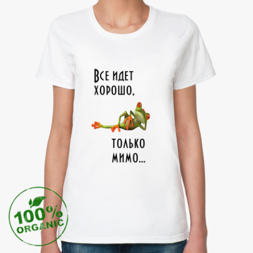 Женская футболка из органик-хлопка frog