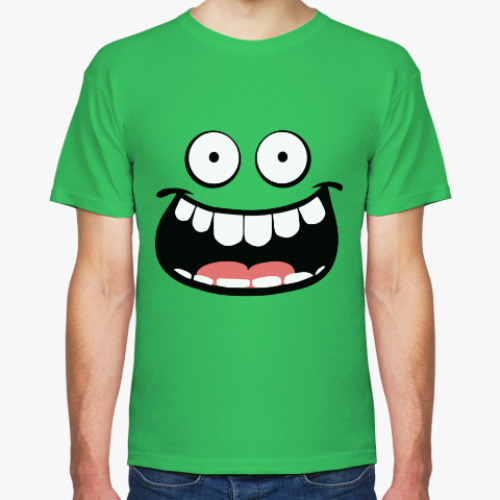 Футболка Green happy face.