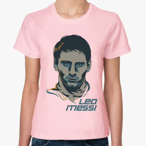 Женская футболка Leo Messi