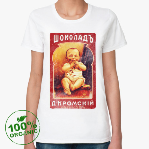 Женская футболка из органик-хлопка Росийская тематика