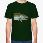 Классическая футболка рыба лосось