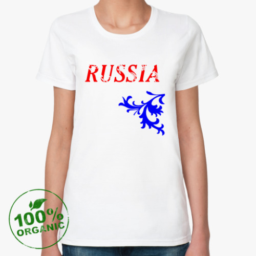 Женская футболка из органик-хлопка Российская Федерация