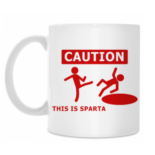 Кружка Caution: this is Sparta