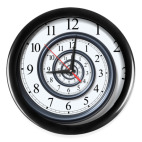 Настенные часы (без цифр) Спираль