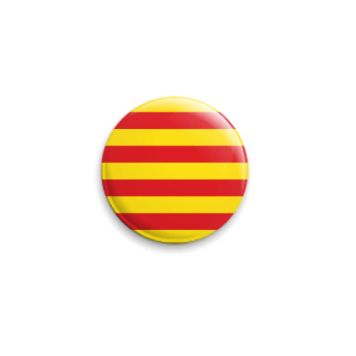 Значок 25мм Флаг Каталонии