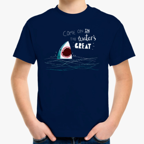 Детская футболка Левая Акула