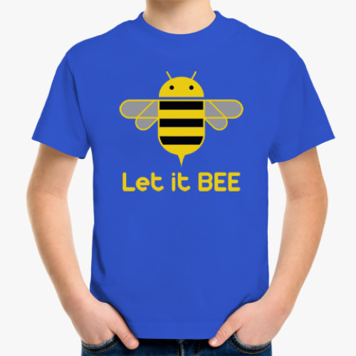 Детская футболка Android - Let It Bee