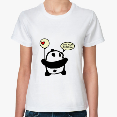 Классическая футболка  панда