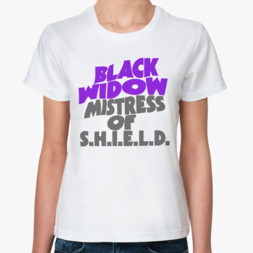 Классическая футболка Черная вдова
