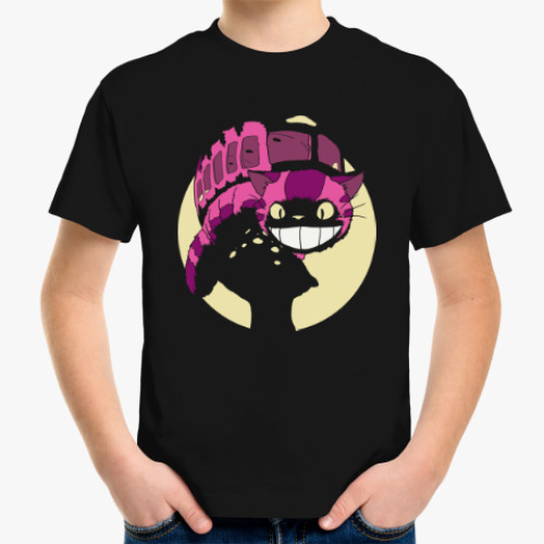 Детская футболка Чеширский Котобус на грибочке