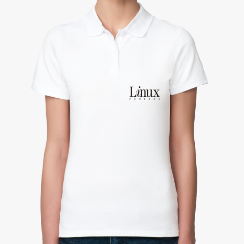 Женская рубашка поло Linux Powered